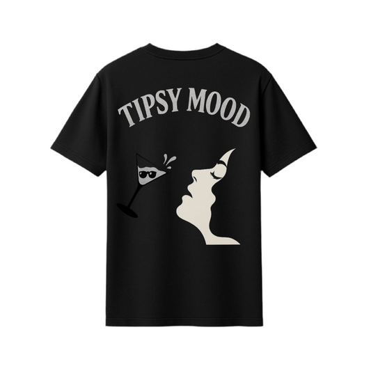 Tipsy Mood Tee – Black